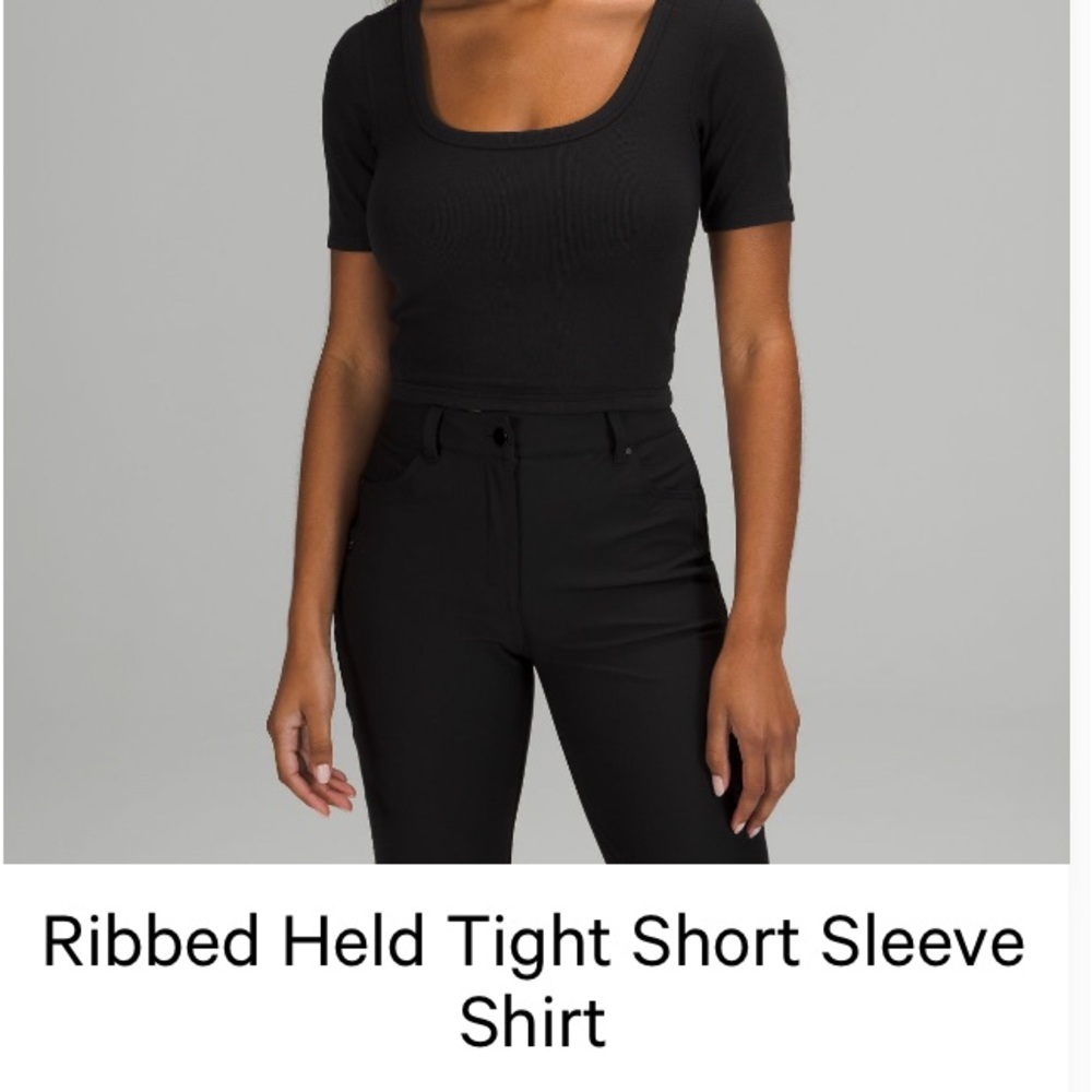 Ribbed held tight short sleeve